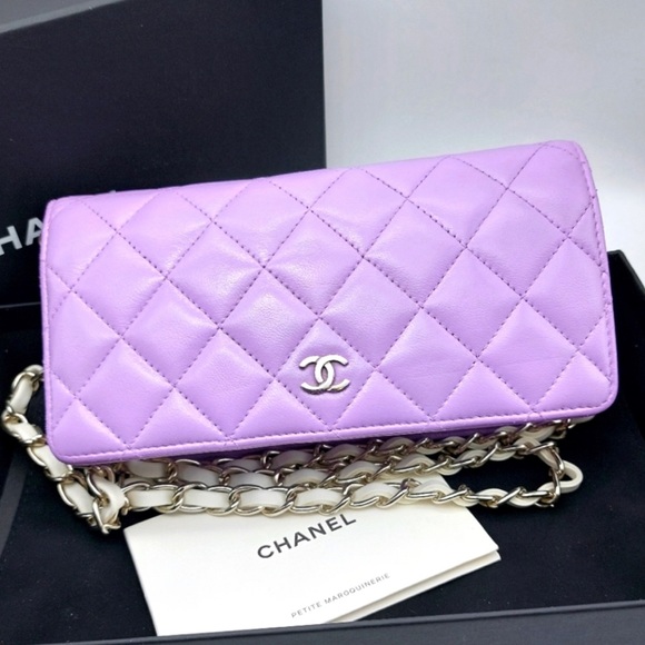 CHANEL Handbags - Authentic CHANEL Lambskin Wallet